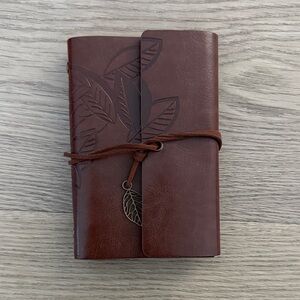 Brown Leaf Embossed Journal
